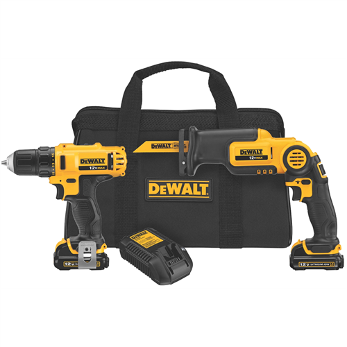 DCK212S2 Dewalt 12V Max Drill/Driver/Recip Saw Combo Kit