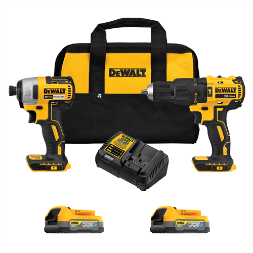 DCK274E2 Dewalt Dewalt 20V Max Powerstack 2-Tool Combo Kit