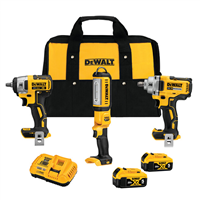DCK302P2 Dewalt Dewalt 20V Max 3 Tool Impact Wrench And Light Kit