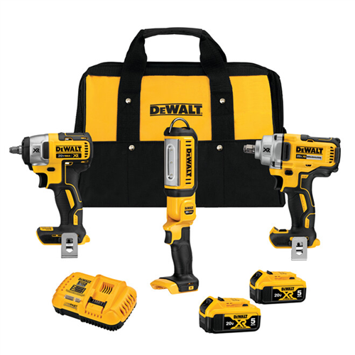 DCK302P2 Dewalt Dewalt 20V Max 3 Tool Impact Wrench And Light Kit
