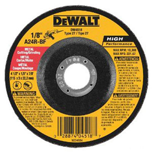 DW4518 Dewalt Blade 4 1/2"X1/8X7/8 Metal Fast Cut
