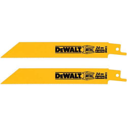 DW4813 Dewalt Recip Saw Blade 6" 24Tpi 5Pk