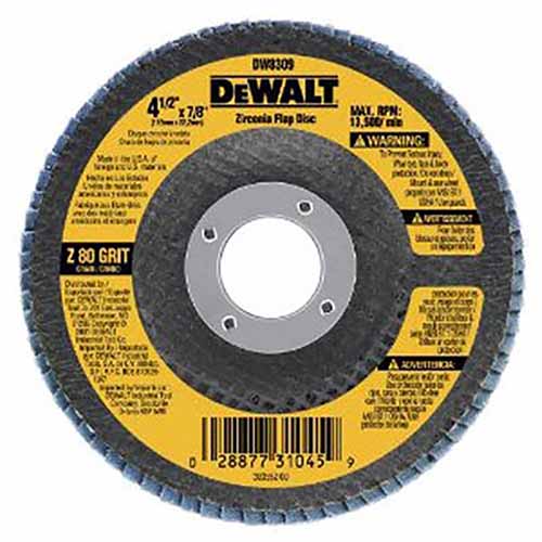 DW8309 Dewalt 4.5"X7/8" 80Gt Zirc T29 Flap D