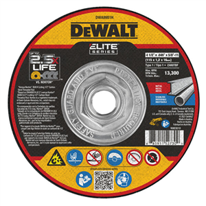 DWA8951H Dewalt Dewalt Abrasive Wheel 4-1/2 X .045 X 5/8In -11 Xp T1 Cutting