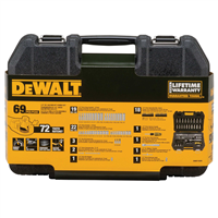 DWMT19259 Dewalt Dewalt 69Pc 1/4 Sae/Mm Socket Set
