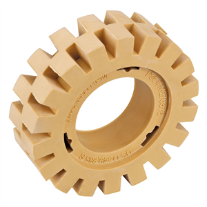 92240 Dynabrade 4" (102 Mm) Dia. X 1-1/4" (32 Mm) Wide Beige Rubber Eraser Wheel