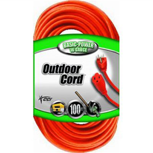 2309 Coleman Cable Outdoor Ext Dord 100' 16/3