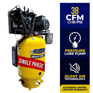 ESP10V120V1 Emax Compressor 10Hp 1Ph 120 Gal. Vert. Air Compressor