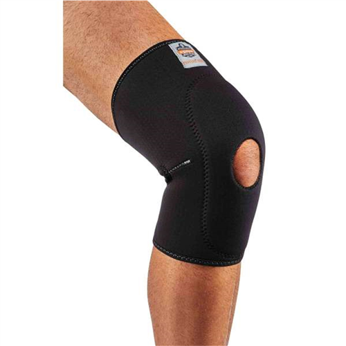 16536 Ergodyne 615 2Xl Black Knee Sleeve W/ Open Patella/Anterior Pad