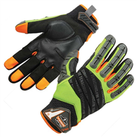 17686 Ergodyne 924 2Xl Lime Hybrid Dorsal Impact-Reduce Gloves