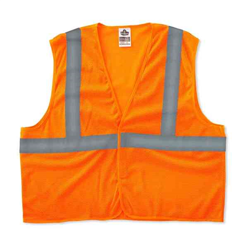 20969 Ergodyne 8205Hl 4Xl/5Xl Orange Type R Class 2 Super Mesh Vest