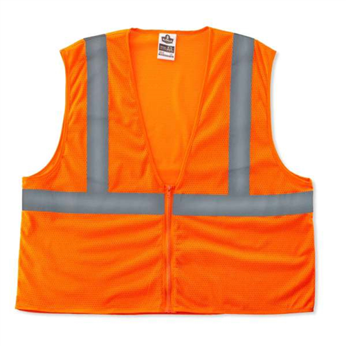 20983 Ergodyne 8205Z S/M Orange Type R Class 2 Super Mesh Vest