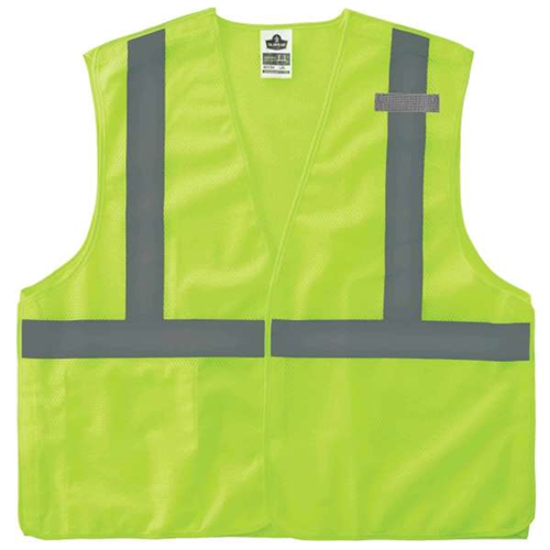 21079 Ergodyne 8215Ba 4Xl/5Xl Lime Type R Class 2 Breakaway Mesh Vest