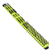 18" 60 Tool Magnetic Bit Bar - Black/Hi-Viz