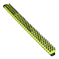 18" 96 Tool Magnetic Bit Bar - Black/Hi-Viz