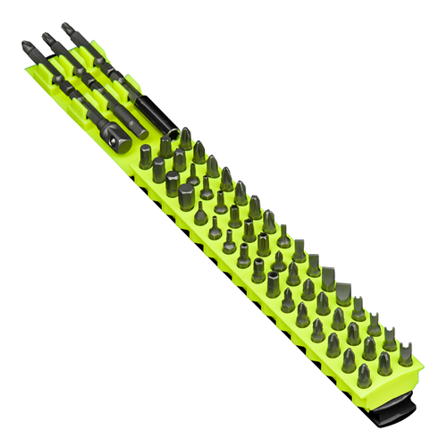 13" 54 Tool Magnetic Bit Bar - Black/Hi-Viz