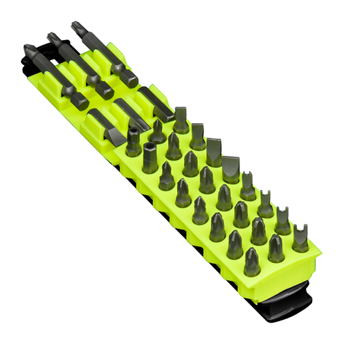8" 30 Tool Magnetic Bit Buddy - Black/Hi-Viz