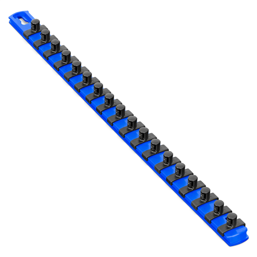 8404 Ernst Mfg. 18&Rdquo; Socket Organizer And 18 Twist Lock Clips - Blue - 3/8&Rdquo;