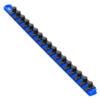 8405 Ernst Mfg. 18&Rdquo; Socket Organizer And 17 Twist Lock Clips - Blue - 1/2&Rdquo;