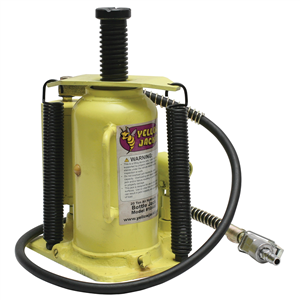 10446 Esco 20-Ton Air Hydraulic Bottle Jack-Yellowjackit