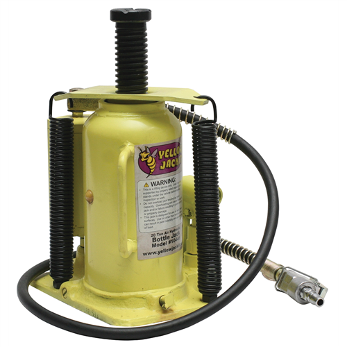 10446 Esco 20-Ton Air Hydraulic Bottle Jack-Yellowjackit