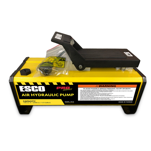 10518 Esco Pro Series 10,000 Psi Air Hydraulic Aluminum Pump, 1/2 Gallon, 135 Cu In, 2000 Cc Capacity