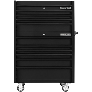 DX4110CRMK Extreme Tools Dx Series 41"W X 25"D 4 Drawer Top Chest & 6 Drawer  Roller Cabinet Combo - Matte Black, Black Trim