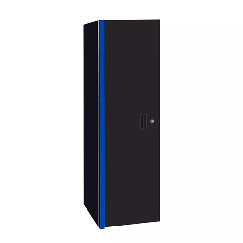 RX243003SLBKBL Extreme Tools Rx Series 24"W X 30"D 3 Drawer And 3 Shelf Side Locker Black With Blue Handles