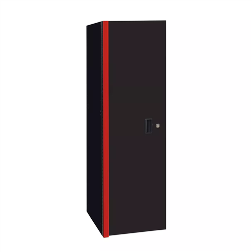 RX243003SLBKRD Extreme Tools Rx Series 24"W X 30"D 3 Drawer And 3 Shelf Side Locker Black With Red Handles