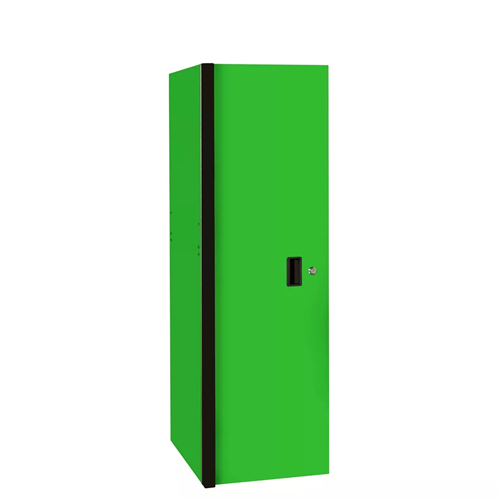 RX243003SLGNBK Extreme Tools Rx Series 24"W X 30"D 3 Drawer And 3 Shelf Side Locker Green With Black Handles