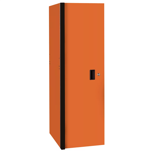 RX243003SLORBK Extreme Tools Rx Series 24"W X 30"D 3 Drawer And 3 Shelf Side Locker Orange With Black Handles