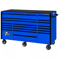 RX722519RCBLBK-X Extreme Tools Rx Series 72" 19 Drawer 25" Dp Roller Cabinet Blck