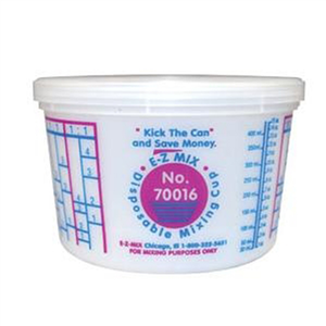 70016 E-Z Mix 1 Pint Disposable Mixing Cups 100/Box