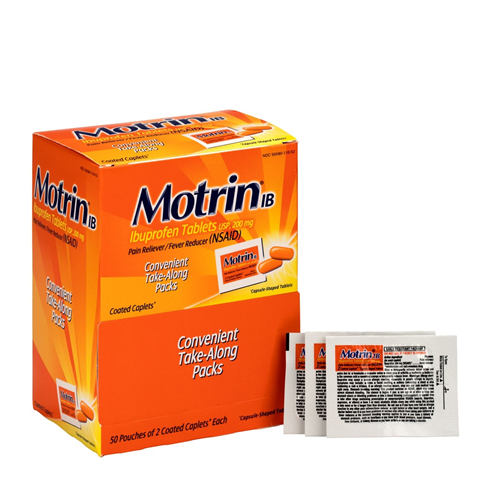 13367 First Aid Only Motrin Ibuprofen 50X2/Box