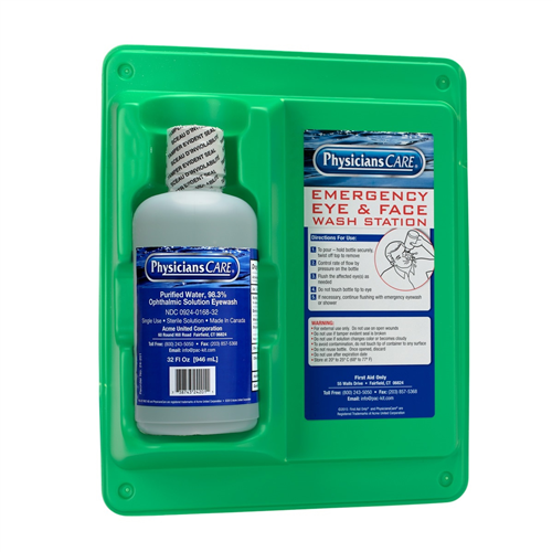 24-202-001 First Aid Only Eyewash Station Single 32 Oz. Screw Cap Bottle