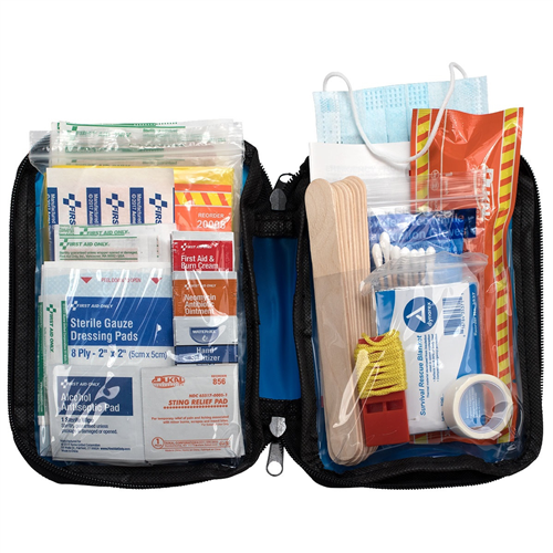 90168-001 First Aid Only Soft Sided First Aid Kit Plus Emergency Prep: 105 Pieces