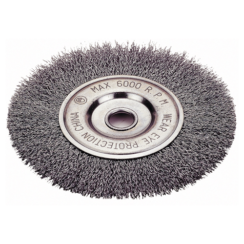 1423-2122 Firepower Wheel Brush, 6", Crimped Wire