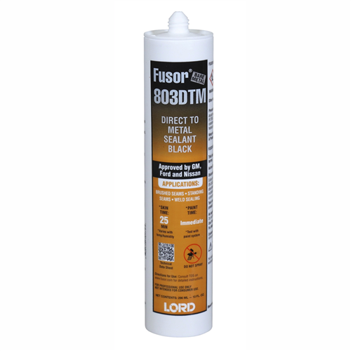 10171 Norton Company Fusor 803Dtm Direct To Metal Sealant Black 12/Case