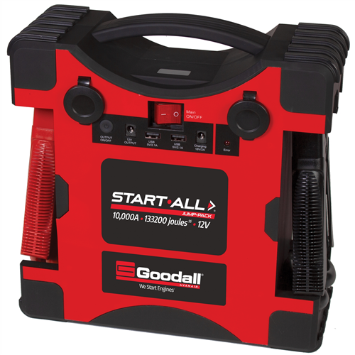 JP-12-10000T Goodall Manufacturing StartAll Jump Pack 10,000 Amp 133200 Joules 5S 12V