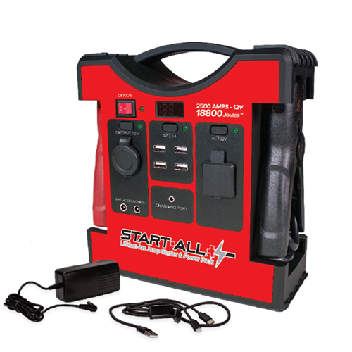 JP-12-2500T Goodall Manufacturing StartAll Jump Pack 2,500 Amp 33300 Joules 5S 12V