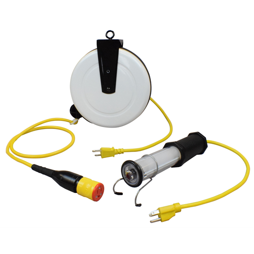 1940-8039 General Manufacturing Stubby Ii W/ Endlight 1' Cord - 40' Commerical Reel 16/3 Cord Saf-T-Lok Kit
