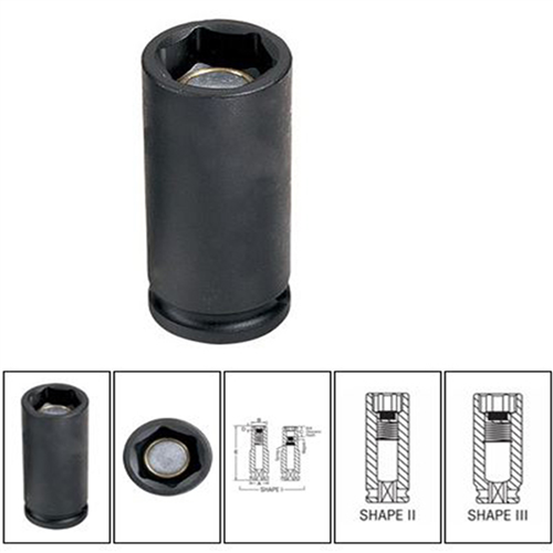 1010MDG Grey Pneumatic Soc 10Mm 3/8D Imp Mag 6Pt Dp Blk