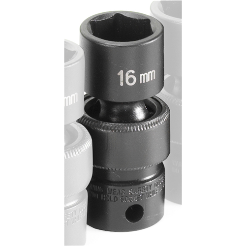 1016UM Grey Pneumatic Soc 16Mm 3/8D Imp Univ 6Pt