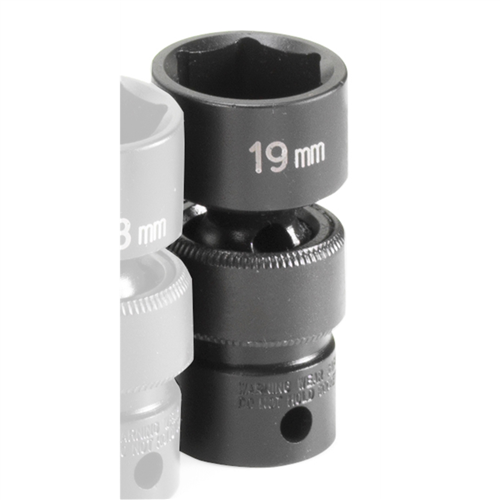 1019UM Grey Pneumatic Soc 19Mm 3/8D Imp Univ 6Pt