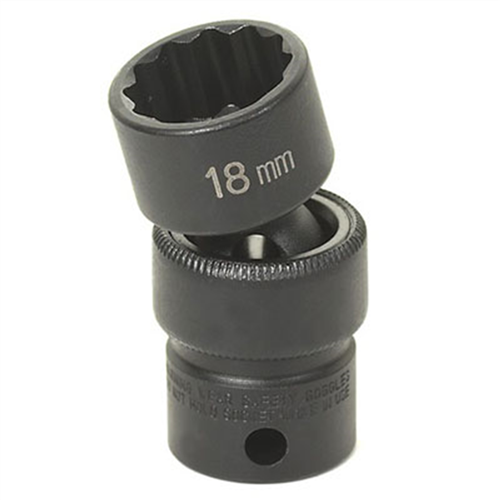 1115UM Grey Pneumatic Soc 15Mm 3/8D Imp Univ 12Pt Blk