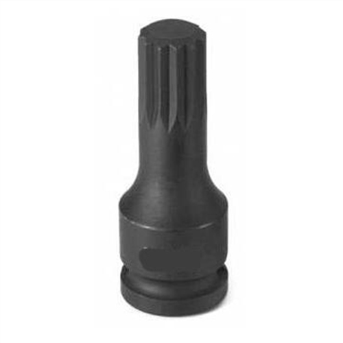 1116S Grey Pneumatic Soc M16 3/8D Imp Trple Sq Male Blk