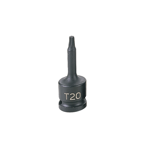 1120T Grey Pneumatic Soc T20 3/8D Imp Int Trx Male Blk