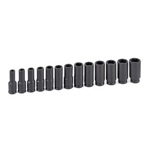 1213MDG Grey Pneumatic 3/8"Dr 13Pc Dp Met