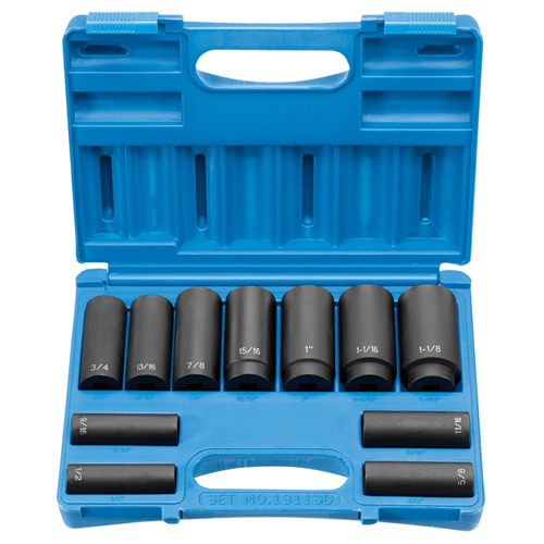 1311SD Grey Pneumatic 1/2"Dr 11Pc Deep