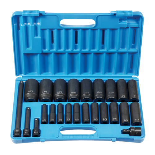 1324D Grey Pneumatic 1/2"Dr 24Pc Dp Set